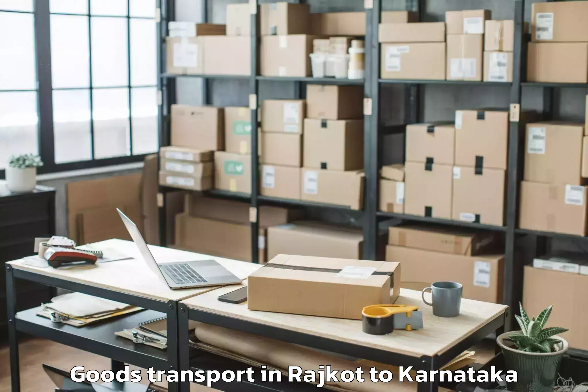 Professional Rajkot to Aurad Goods Transport